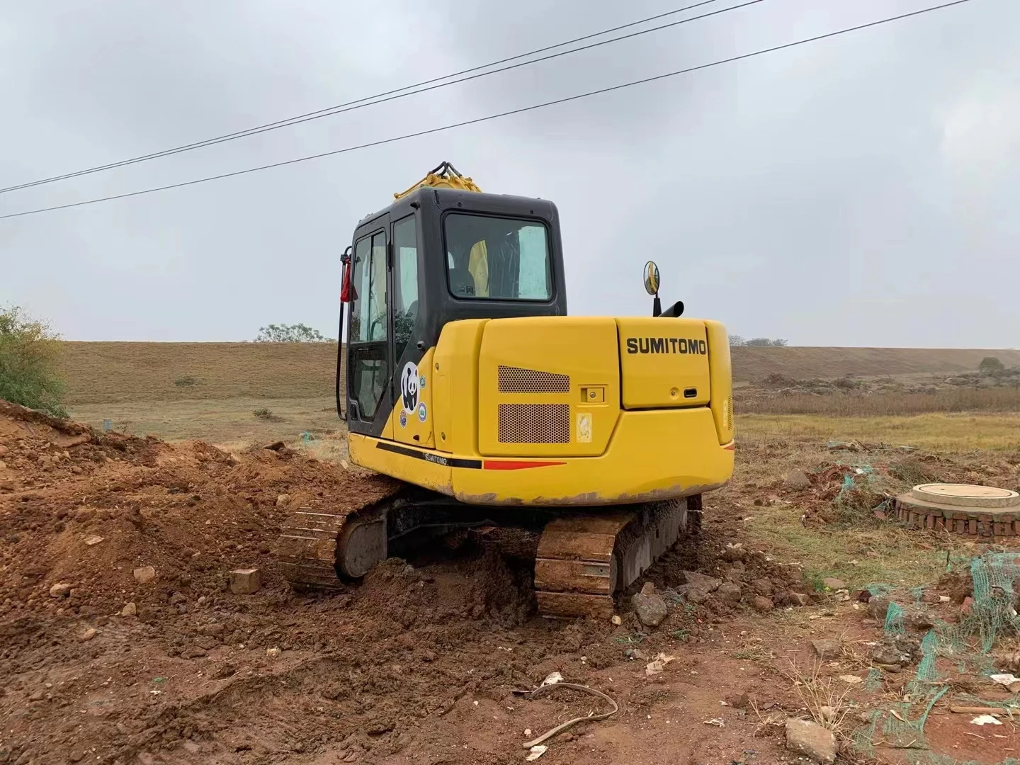 SUMITOMO SH80 8 ton used hydraulic crawler digging excavator for sale