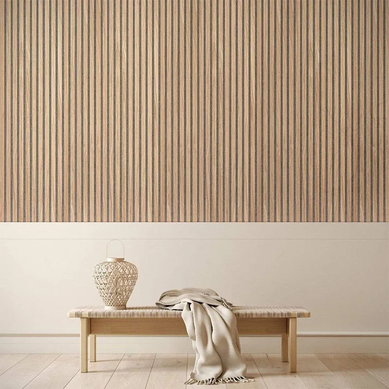 Custom Interior Decoration Diy Vertical Wood Textured Exterior Cladding Board Wpc Extrusion Slat Wall Slatwall Panel