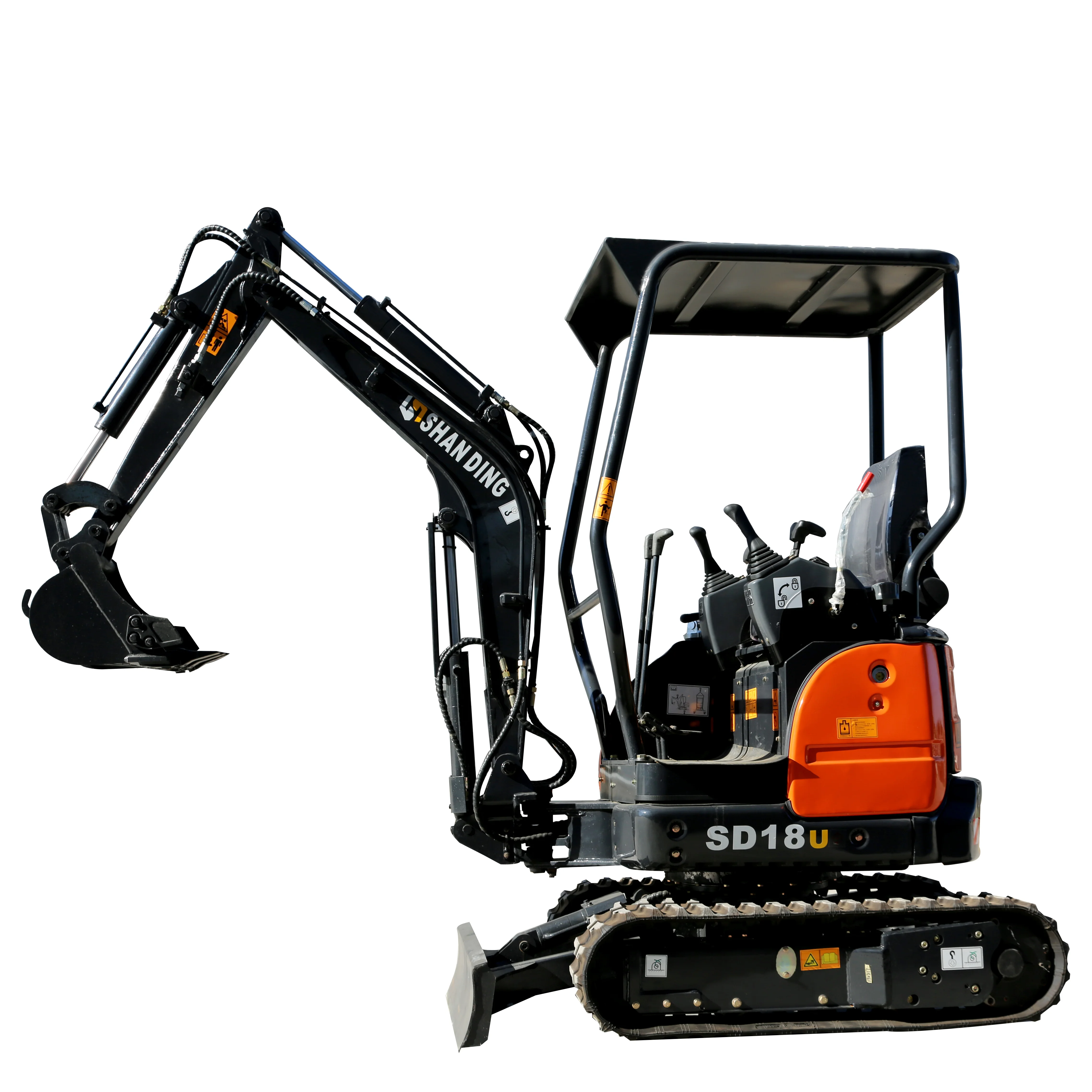 Chinese Factory Price 1.8t New Mini Excavator with Bucket and all kinds of attachments