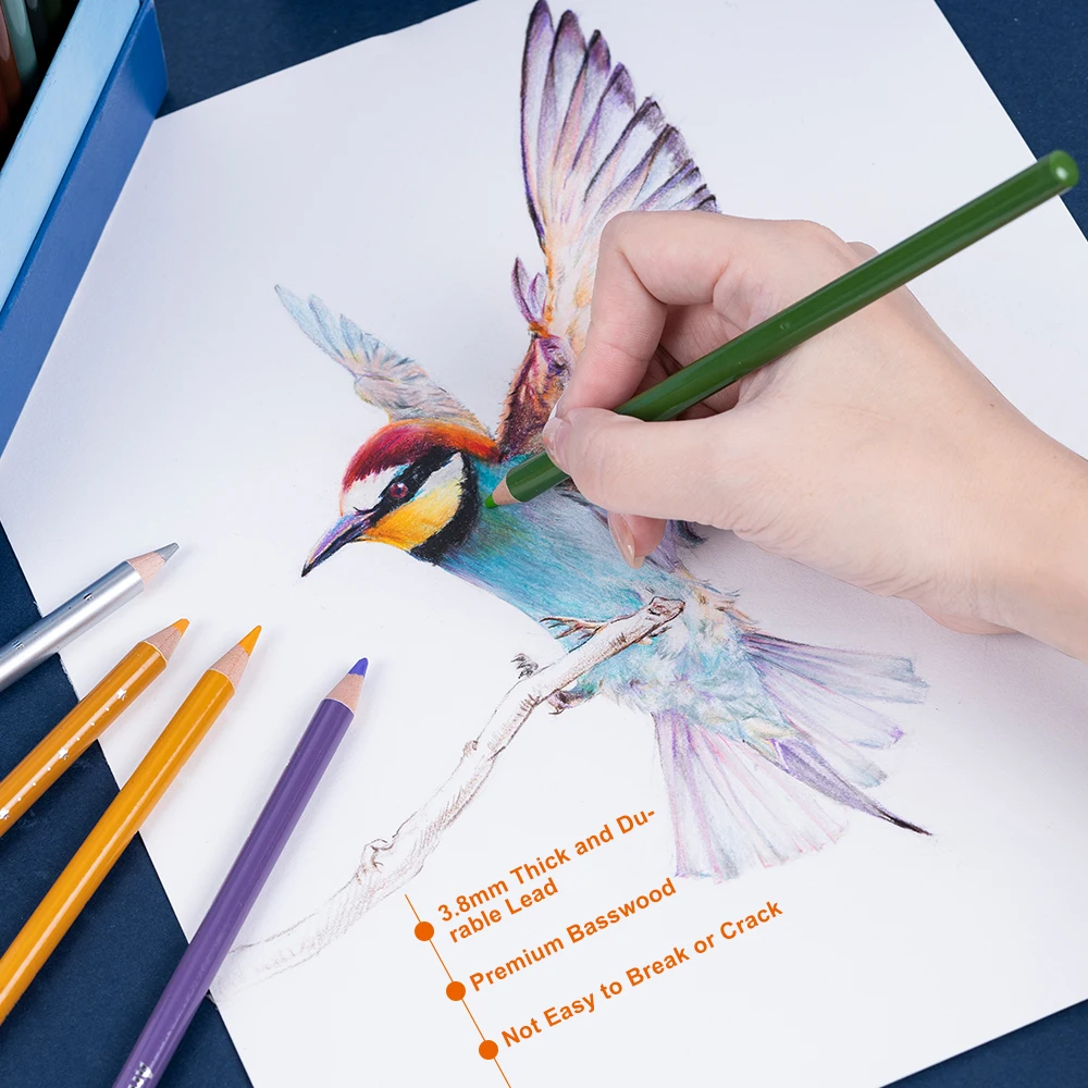 Arrtx 72 Colored Pencils Set High Quality Soft Core Color Pencils Art Supplies for Coloring and Drawing