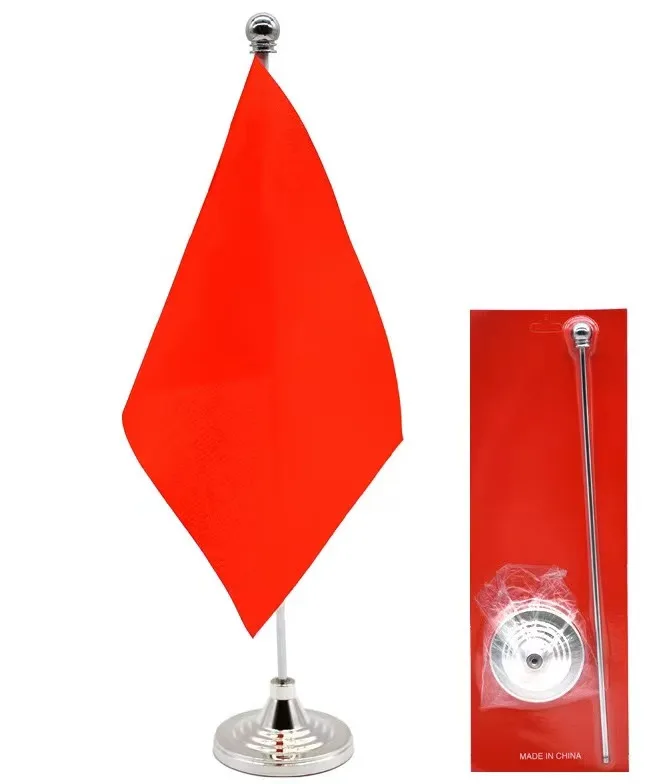 cheap Office Desktop Stainless Steel Large Elevated Pole National Stand Flag Holders Gold Silver Indoor Flag pole