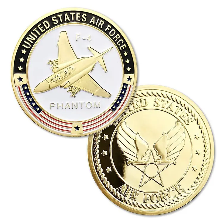 Горячая Распродажа F4 армейский истребитель ВВС Jet Challenge Coin
