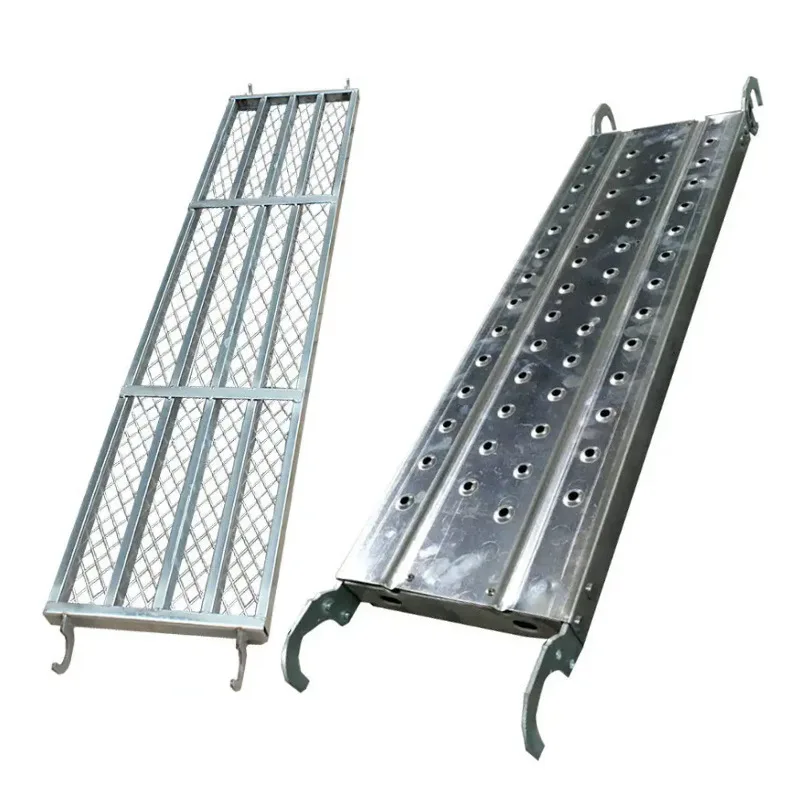 Traditional Style China Galvanized Painted Steel Ladder Catwalk Plank Hook Scaffold Prop Perforated Metal Scaffold Steel Plank