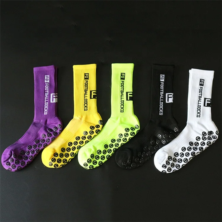 New Style FS Football Socks Grip Anti Slip Soccer Socks Sports Men Women Professional Training Socks Wholesale