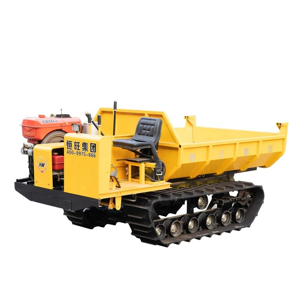 mini remote control garden oil palm tracked crawler dumper for sale