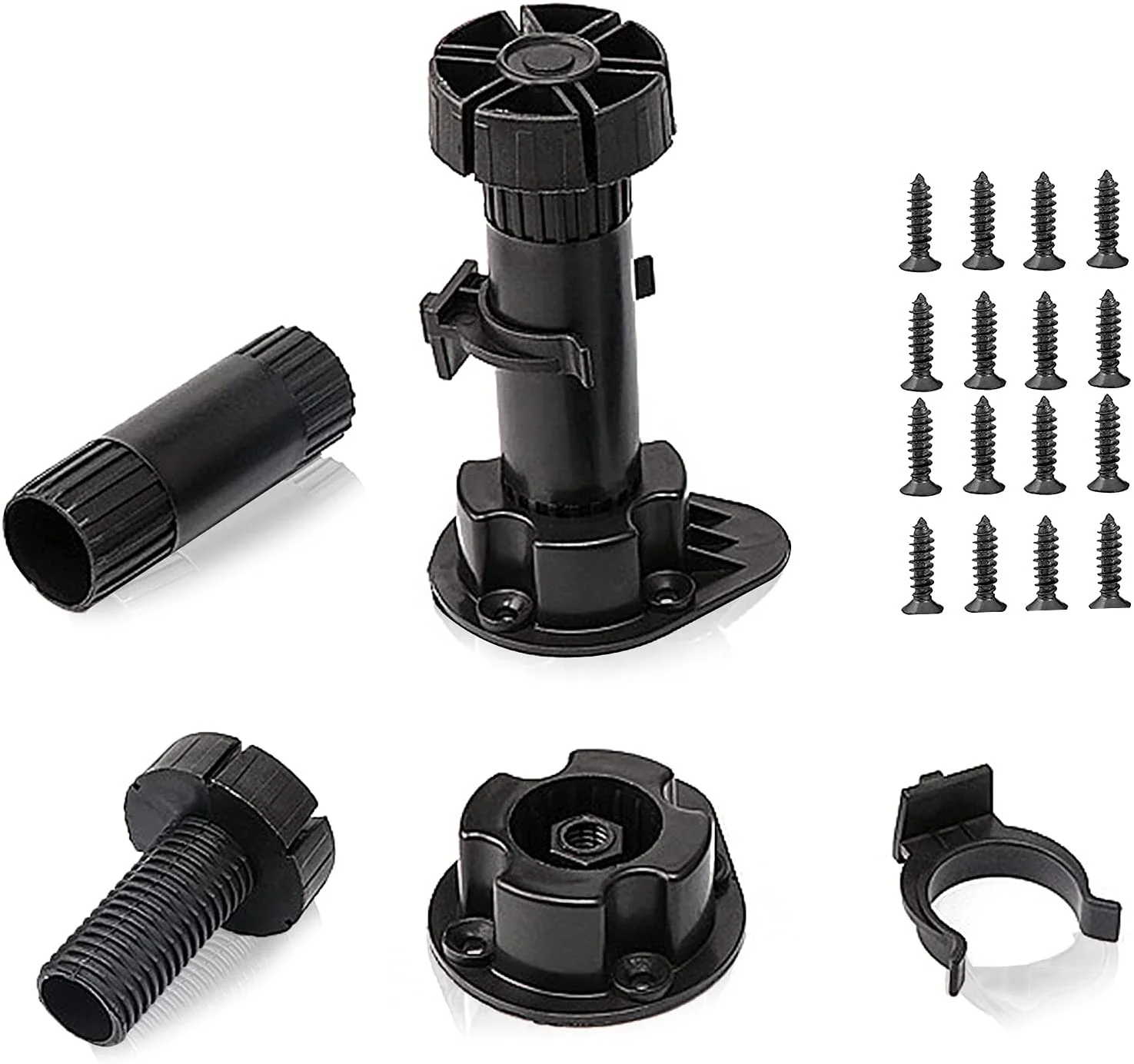 Round Replacement Furniture Bed Legs Plastic Sofa Legs Upholstery Furniture legs Furniture Accessory