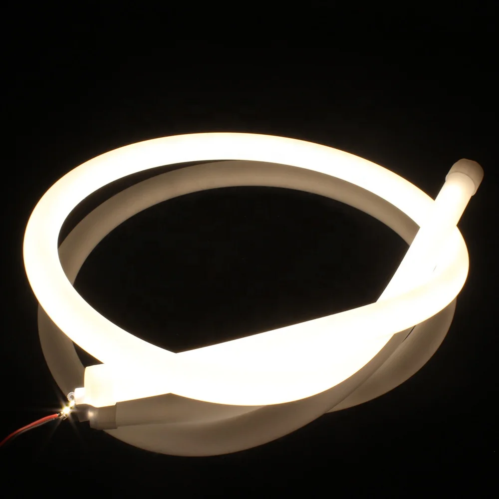 360 beam angle good flexibility D22 SMD2835 24V 210D waterproof flexible 360 neon silicon flex smart LED strip