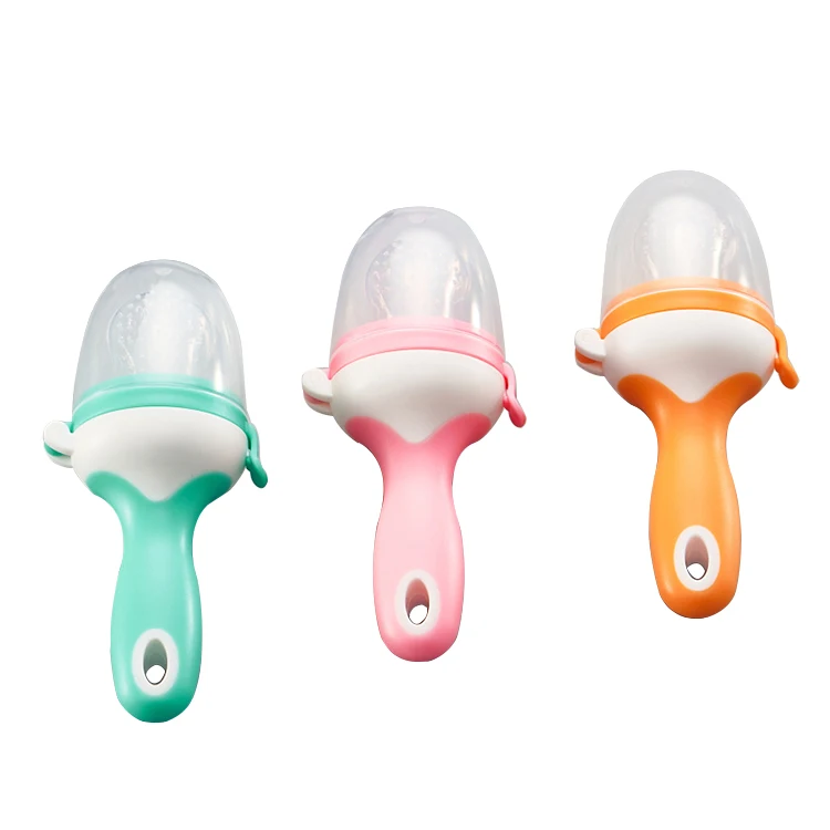 Eco-friendly Lollipop Silicone Baby Teething Fresh Food Fruit Feeder Pacifier