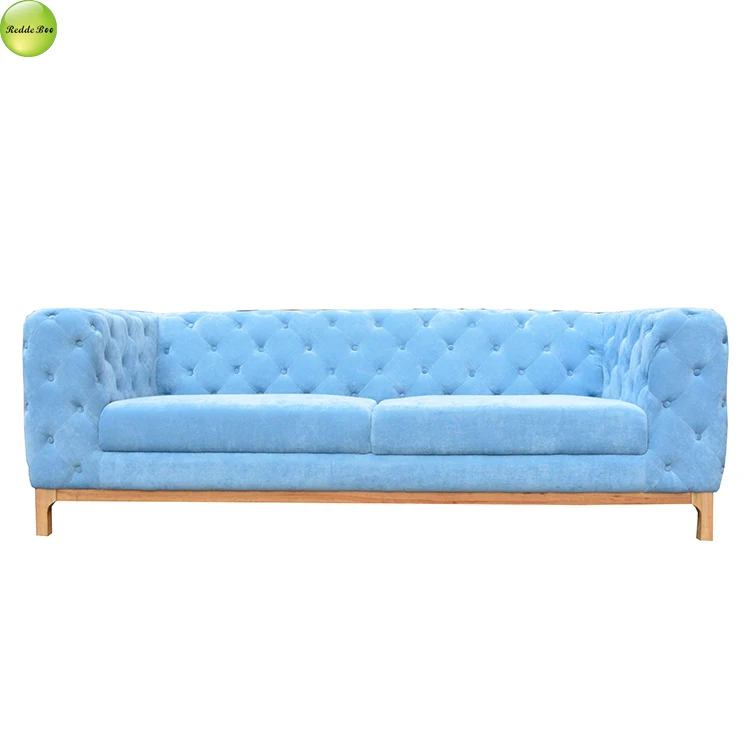 Foshan Furniture Velvet Sofa French Style New Classic Furniture Indoor Sofa Set