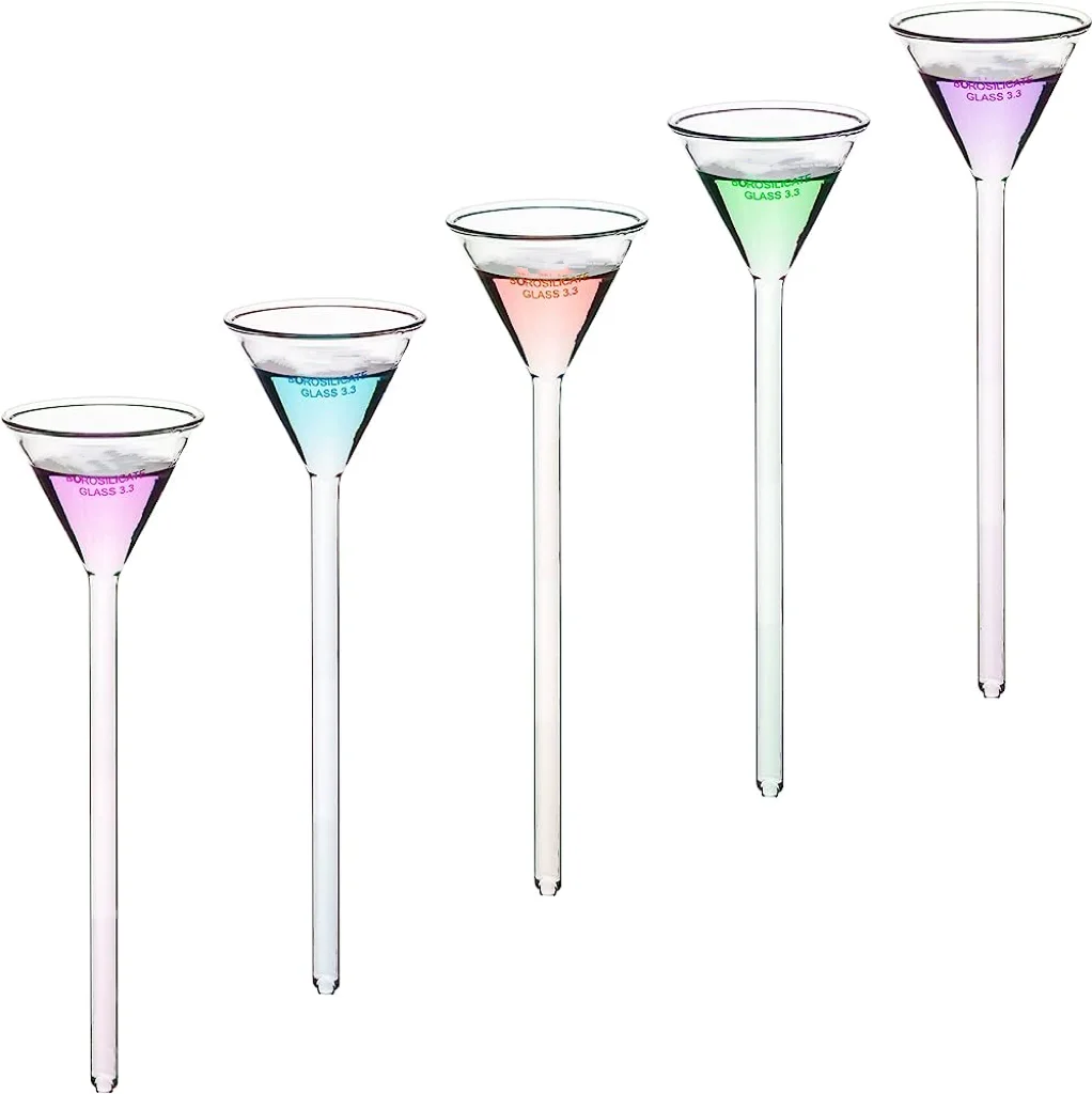 Laboratory Use Funnels Long Stem Clear Separating Funnel Boro 3.3 Glass Funnel