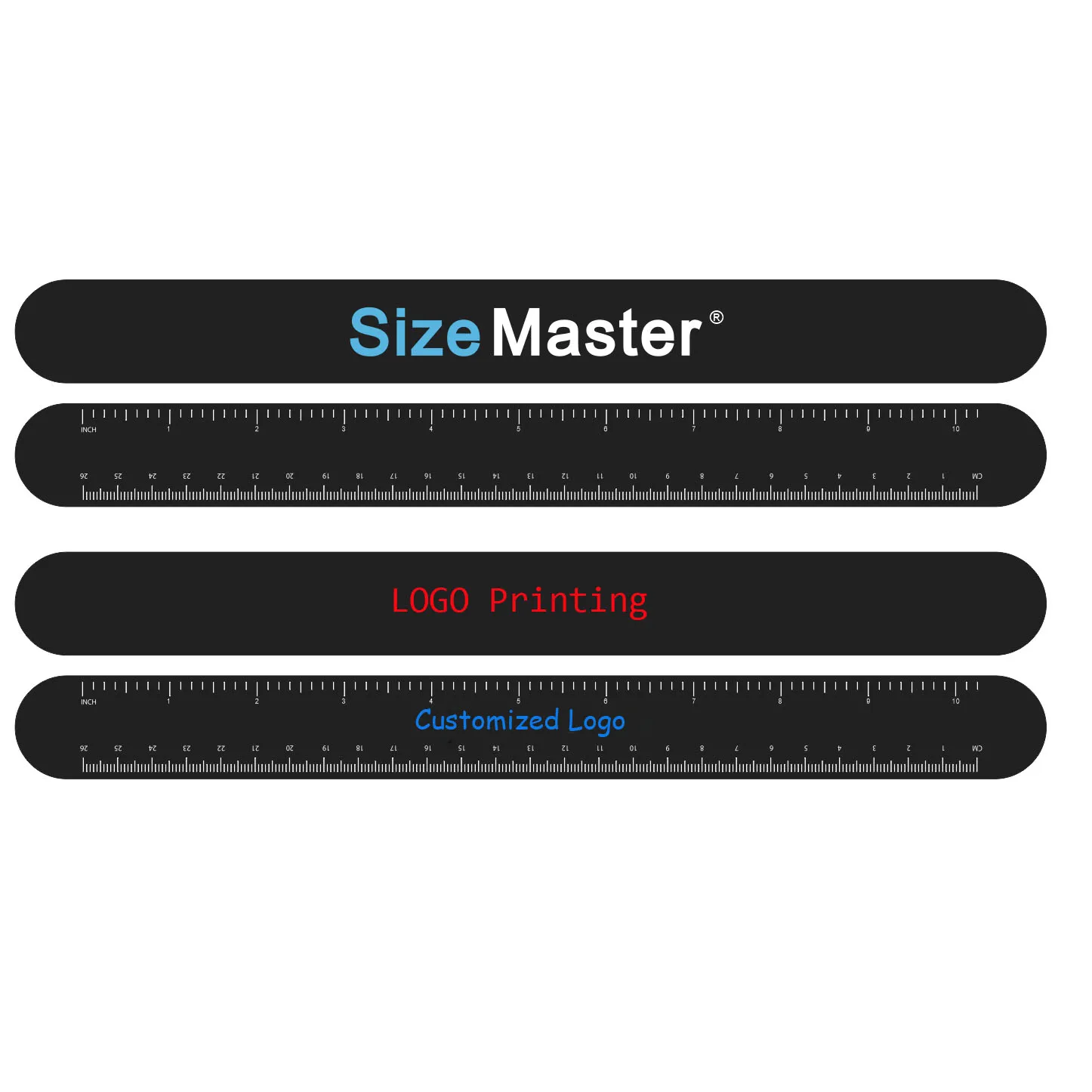 Customized OEM logo printing size master penis ruler rings pad water pump penis meter enlargement for men