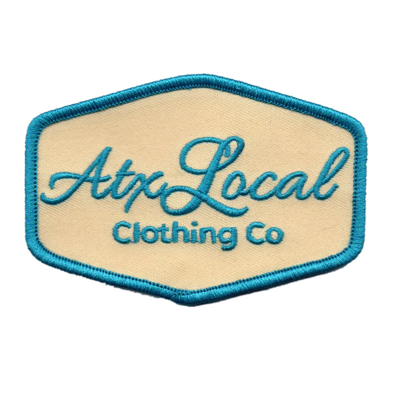 China factory  custom embroidered iron on logo patches embroidered badges  with low MOQ and fast delivery