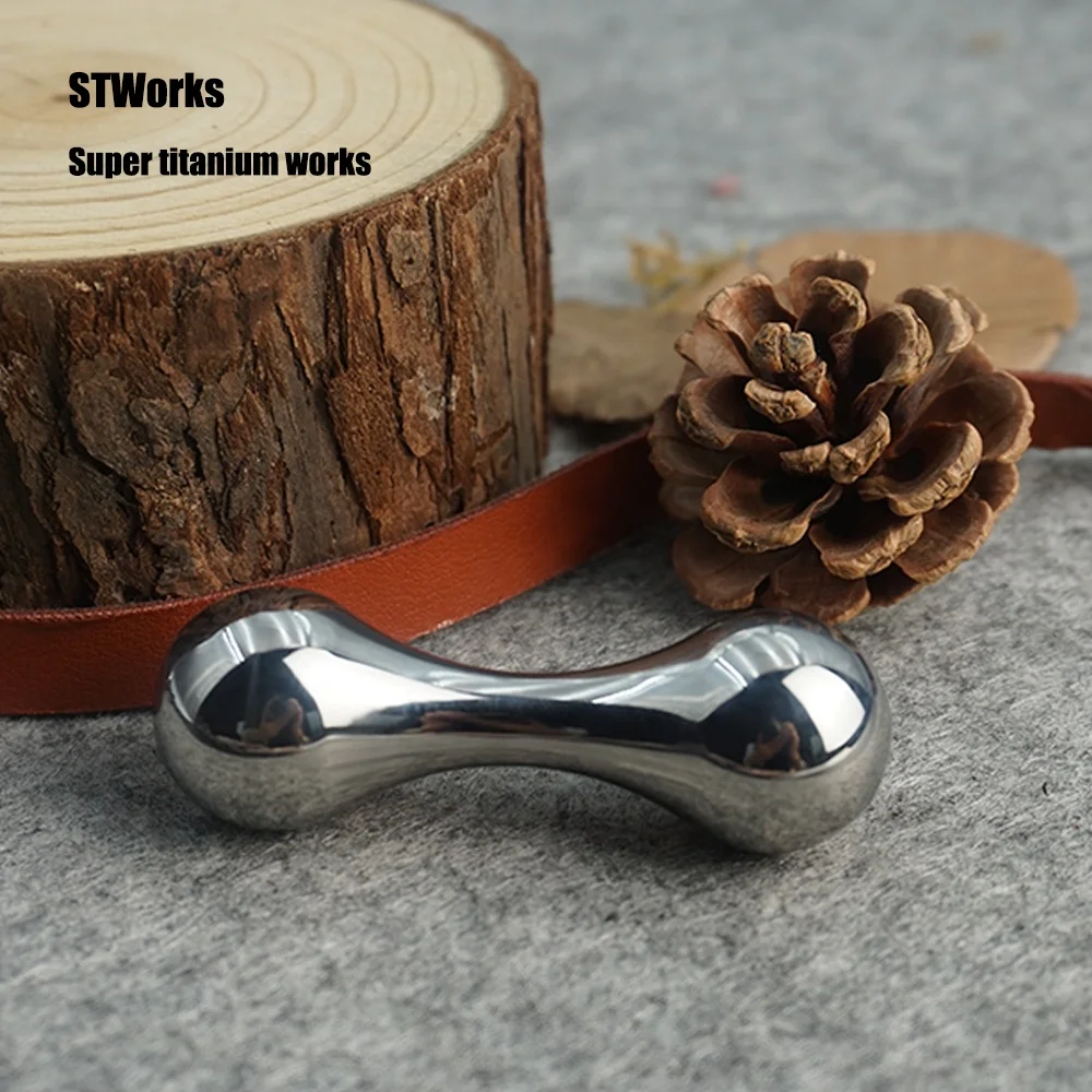 Titanium EDC Finger Skill Paracord Stress knucklebones game Custom machininig knucklebone fidget
