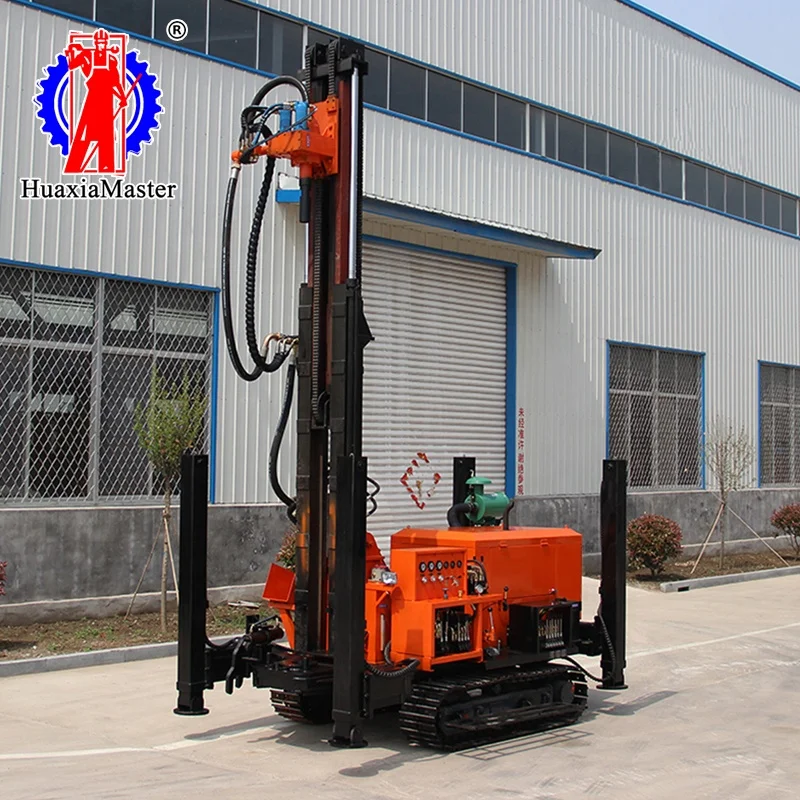 
FY200 steel caterpillar type pneumatic water well drilling rig civil engineering drilling machine 