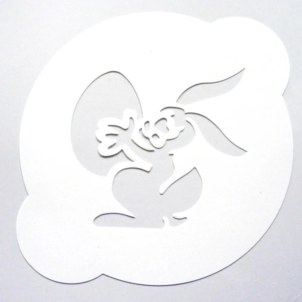 High quality customized PP coffee stencil/plastic cappuccino stencil