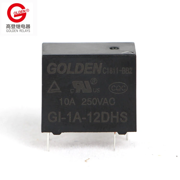 Golden relay GI-1A-24D  24VDC 1A SPNO mini 4pins 0.45W electromagnetic relay cross T77 and 32F OEM welcomed for general purpose