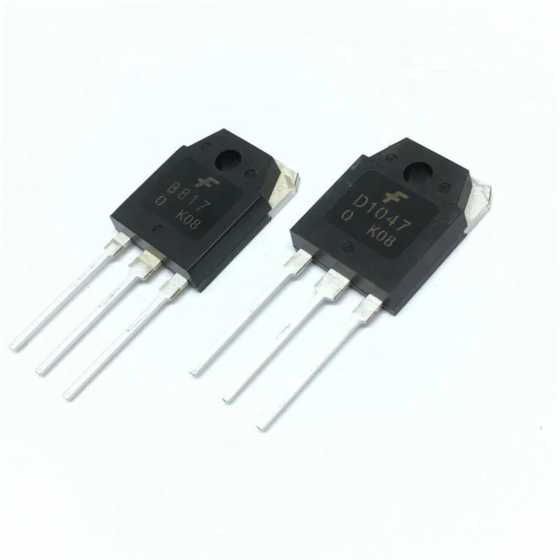 New 2SD1047 2SB817 D1047 B817 12A 140V straight plug TO-3P high power pair tube