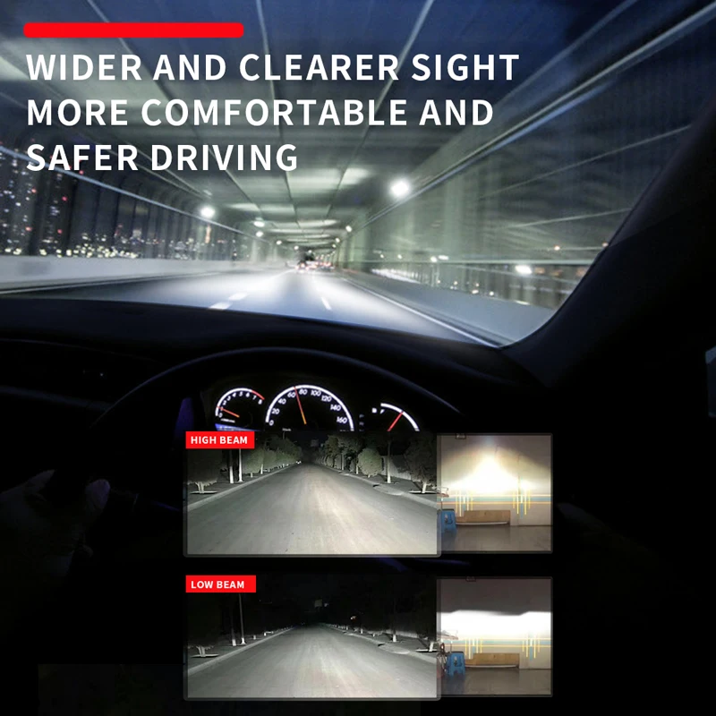 Q7 90W 6500k 24000lm high power dual copper led chips waterproof aftermarket accessories can bus h11 led headlight