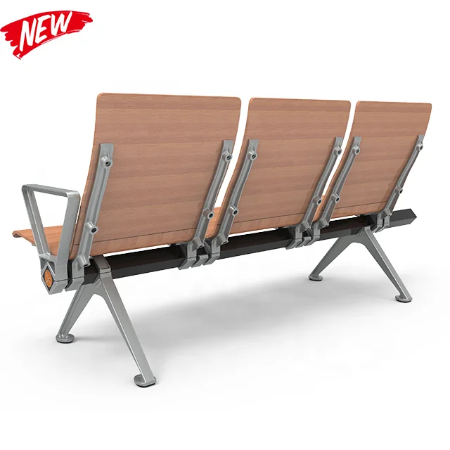 
Wooden waiting chair/ public waiting bench chair/ 3 seater waiting chair 