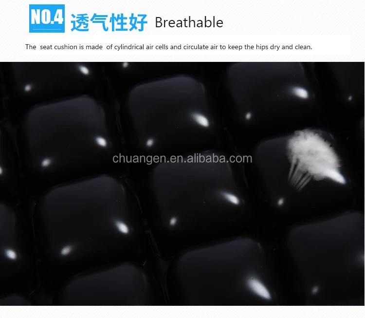 Wheelchair anti-bedsore inflatable seat cushion