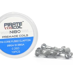 Пиратральная катушка «сделай сам», катушка для вейпа, нихромовый трехжильный плавленый ватт clapton coilvape 28 г * 3 + 38 г, катушка для вейпа clapton