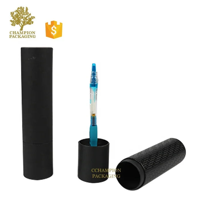 Custom cardboard paper tube pen case pencil packaging paper pencil box