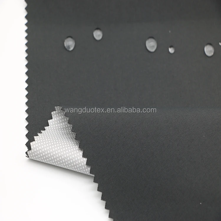 100% nylon  taslon fabric  with pu milky coating    for  ski jacket  garment