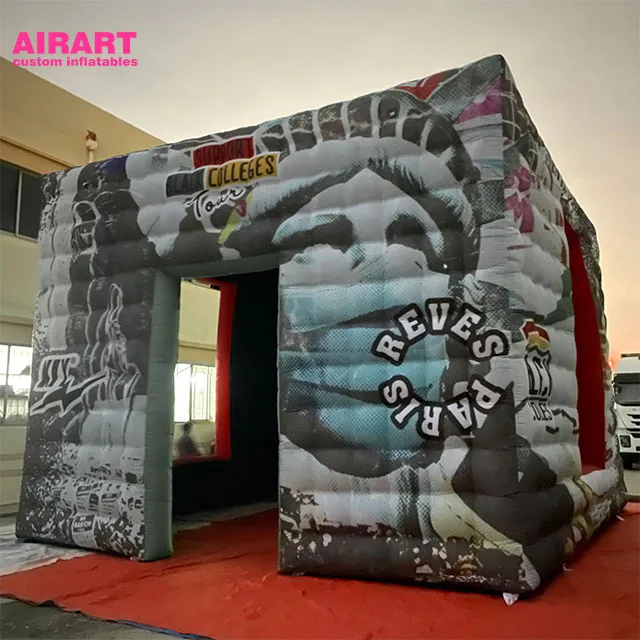 customize large outdoor blow up cube wedding party led light camping inflatable tent price for outdoor events