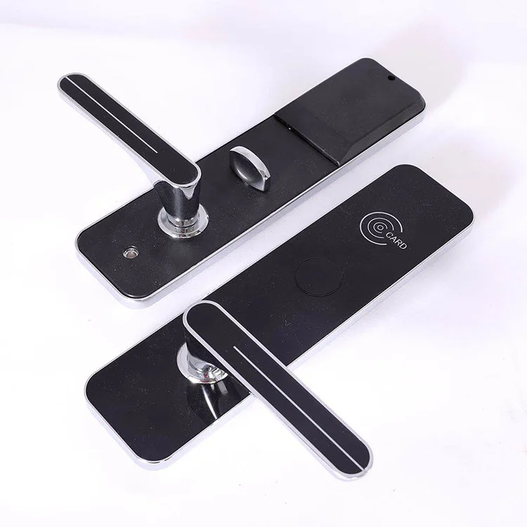 Fashion Smart Rfid Hotel Lock System, Rf Card Electronic Door Handle Lock, Smart Hotel Door Lock System Price Memory Card AC ECH