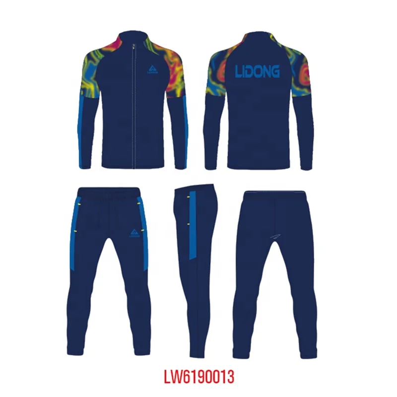 2021 Top Sale Manufacturer Accept Custom Tracksuit Excellent Quality Digital Printing  Mens Tracksuit Custom For Customer