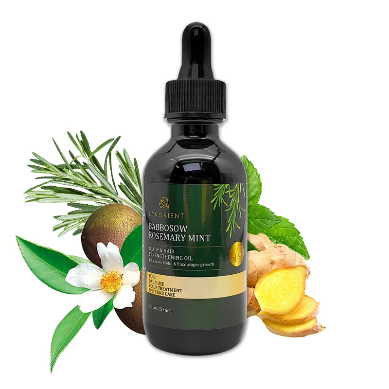 OEM Custom Rosemary Peppermint Oil Promotes Hair Growth And Improves Smoothness Hair Care Oil For People With Thinning Hair