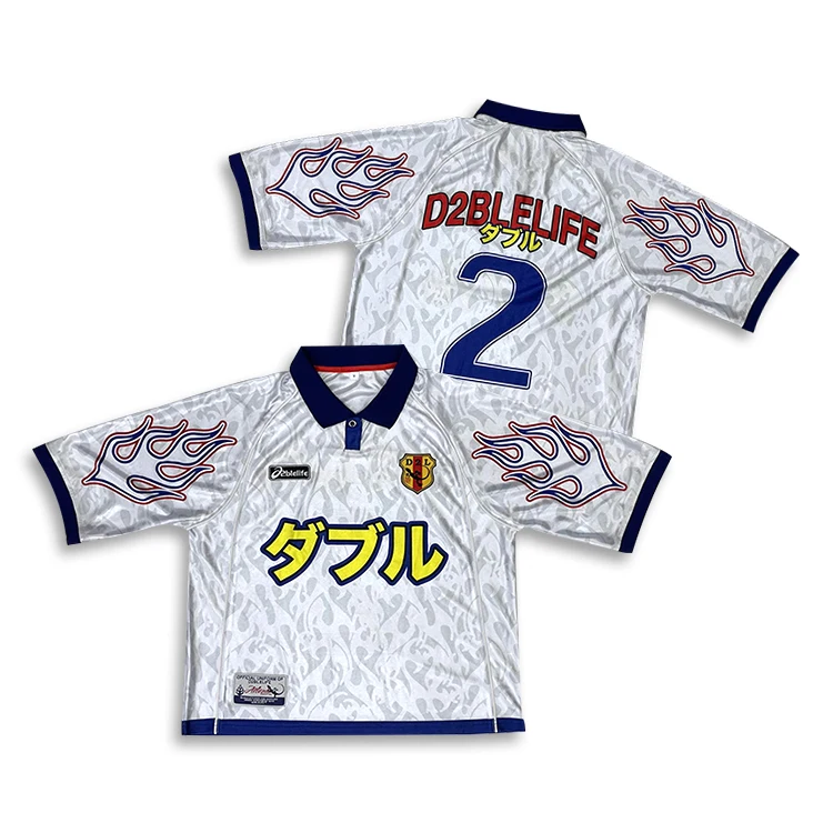Custom Street Style Football Jersey Sublimation Cropped Design Youth Oversize Soccer Shirts