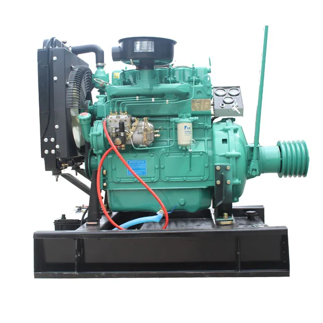 Chinese water cooled K4100P Multi-cylinder 33kw diesel engine with clutch and belt pulley