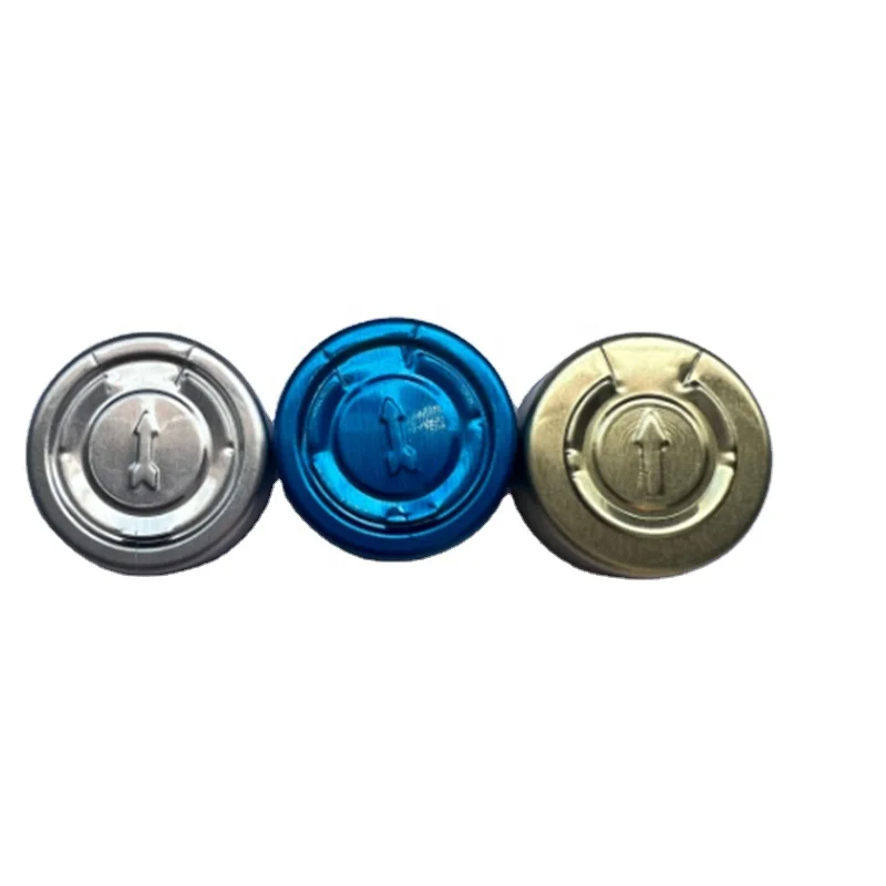 20mm aluminum cover seal blue silver gold tear off aluminum cap