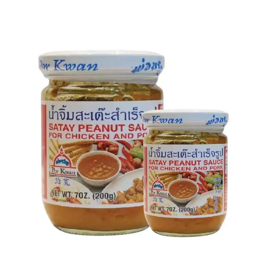 Factory Dipping Seasonings of Satay Peanut Sauce for Chicken Pork and Meat Grill Sweet Taste Net 200 g. Product from Thailand