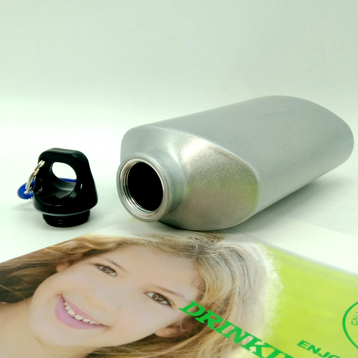 500ml Flat Aluminum Water Bottle 500ml Aluminum Hip Flask Disposable Aluminum Water Bottles