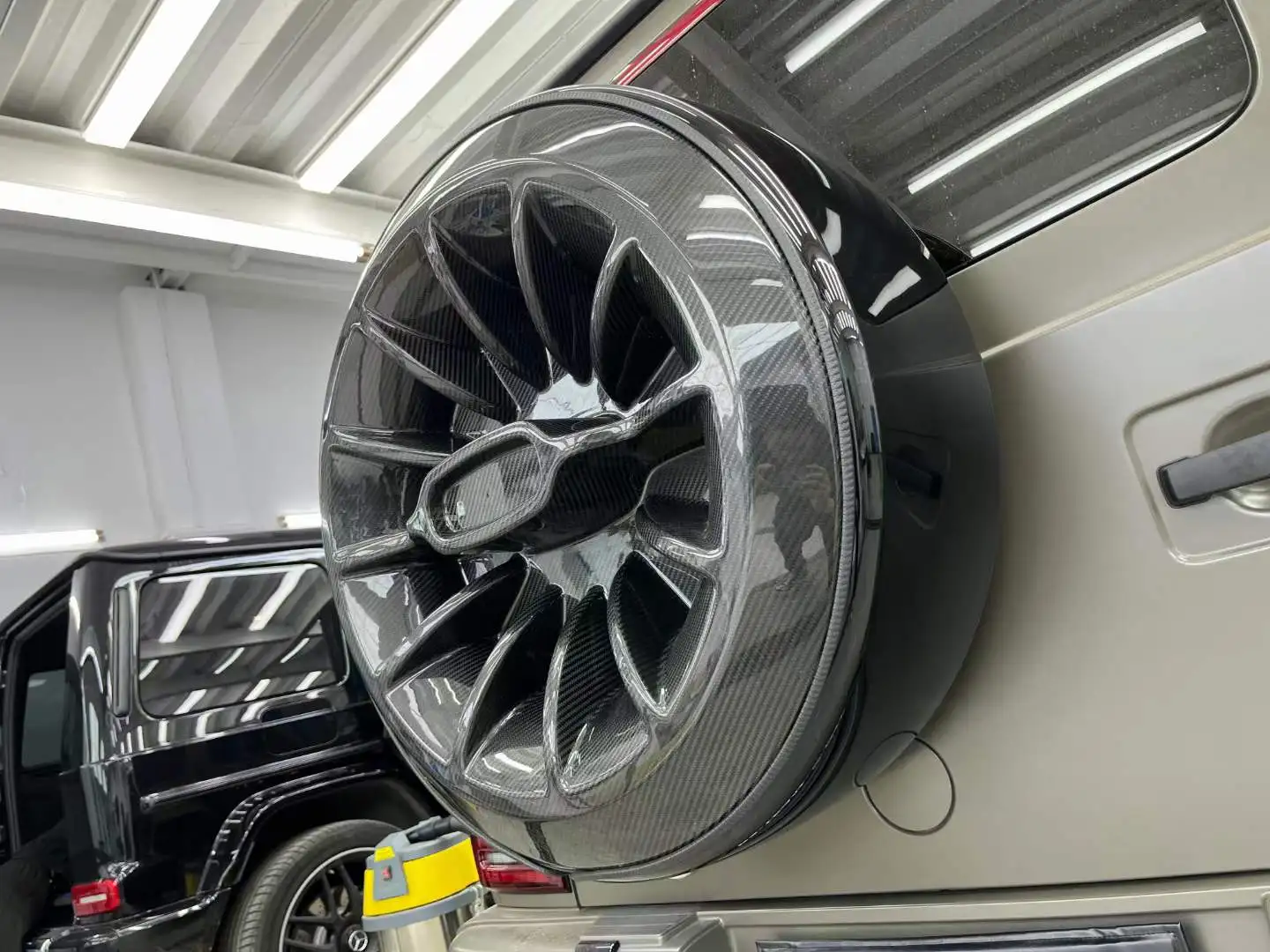 Крышка для автомобильных колес карбоновая запасных шин класса G Mercedes Bens W464 W463 G500 комплект из углеродного волокна