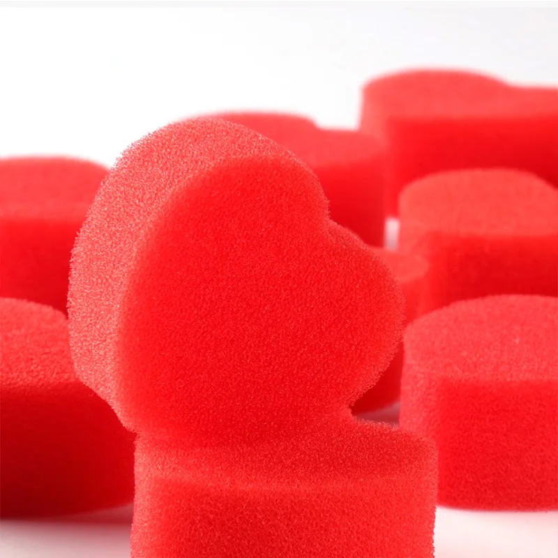 2pcs/set small size Multiplying Sponge Hearts Magic Tricks Soft Foam For Professional Magician Jumbo Mystery sponge Child Toys
