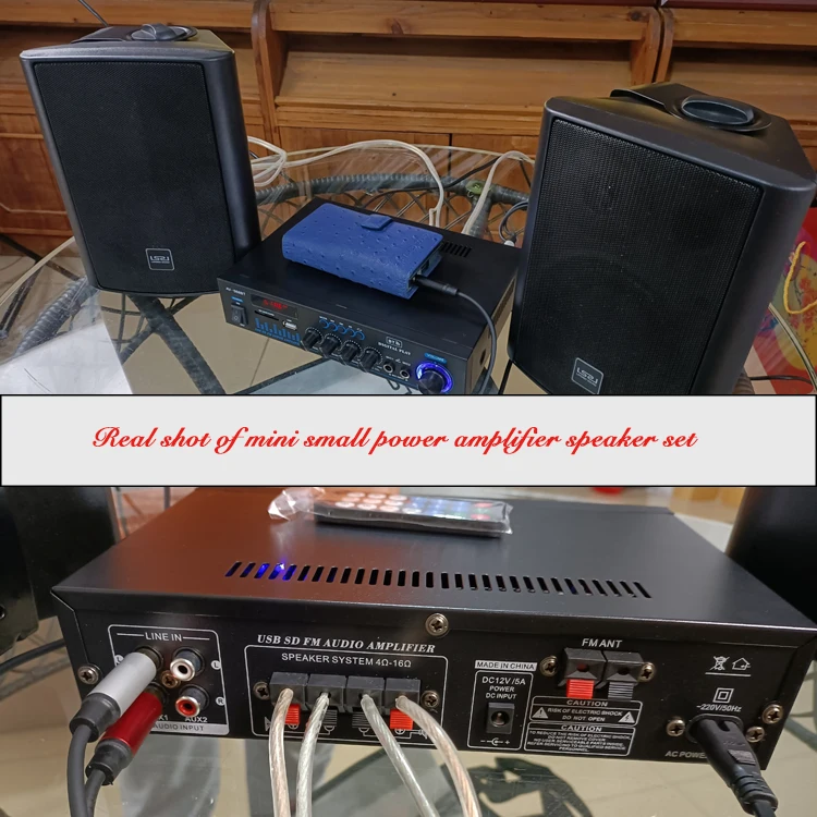 VA-568/MS50 pa outdoor audio in wall pa music speaker Home Theatre Audio System  Power Amplifier With Remote Control 5 inch set