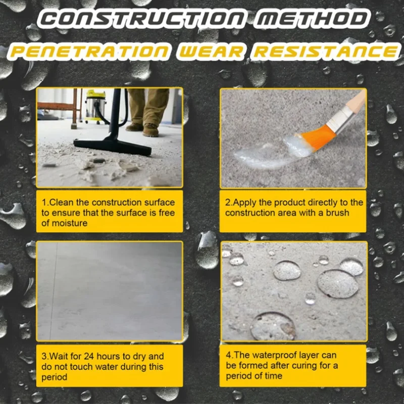 30 100 300 500g Transparent Waterproof Glue Coating Toilet Exterior Wall Roof Leakproof Waterproof Agent Waterproof Coating