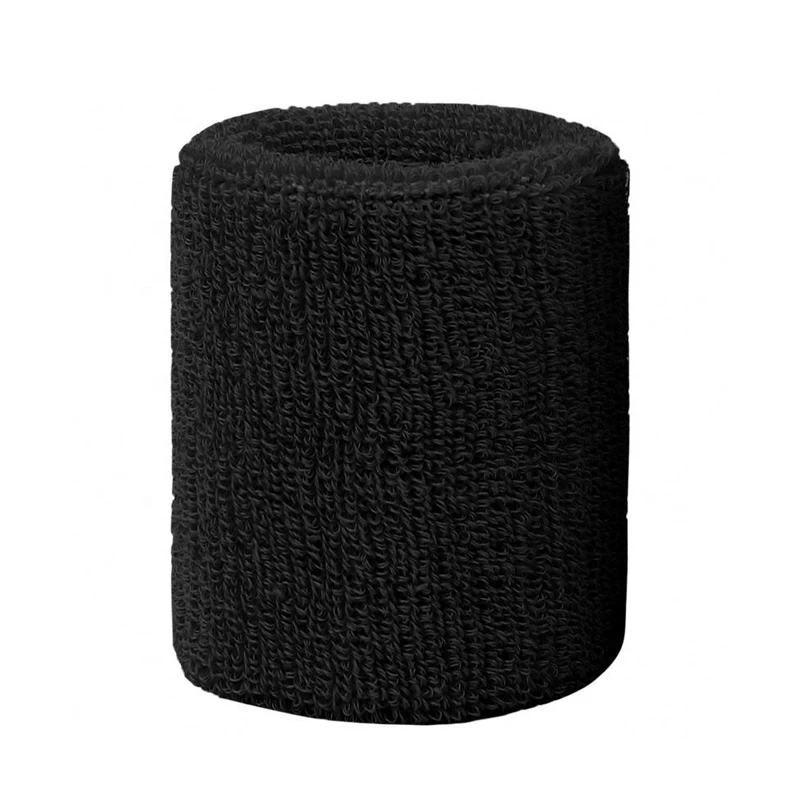 Sport Wristband Sweat Absorbing Stretchable Multi Color Embroidery Cotton Wrist Sweatband