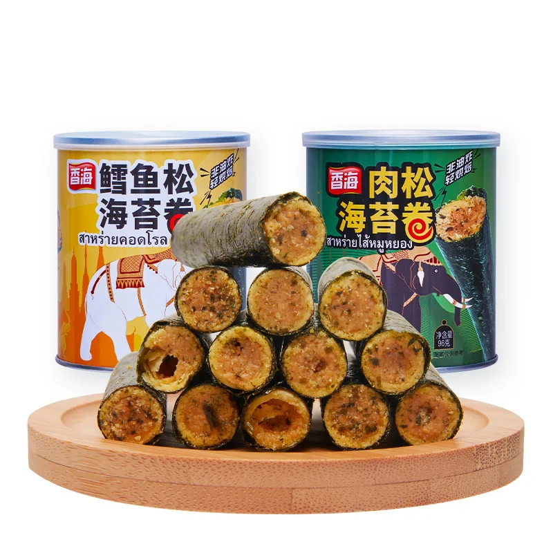 96 г свиной нити, морские водоросли в рулоне, закуска из морских водорослей