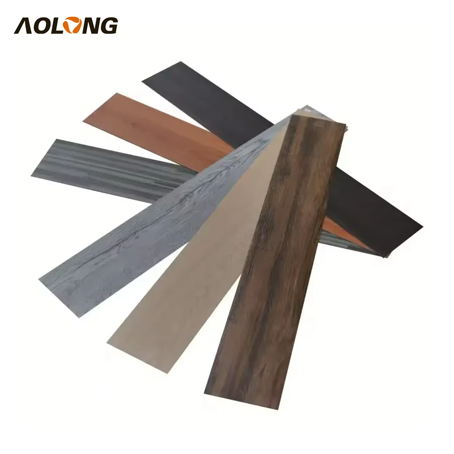 AOLONG Waterproof Flooring Plank Plastic Laminate Self Adhesive Pvc Flooring And Stick Diy Wood Vinyl Flooring