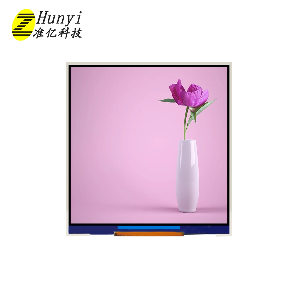 3.4inch square tft lcd 480*480 lcd display spi+rgb/mipi interface normally black 500nits tft lcd