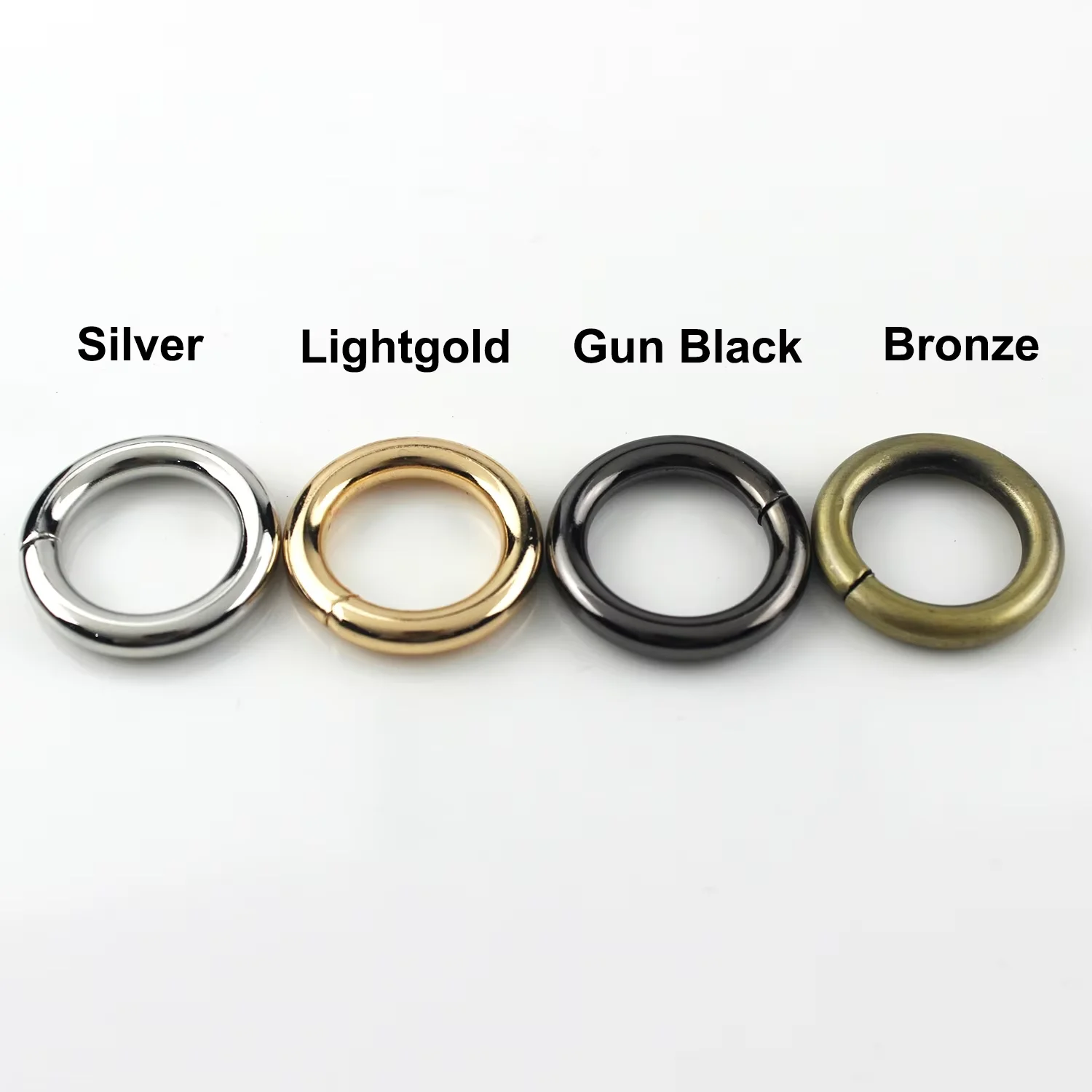 Solid brass cast D-ring seamless sewn round buckle webbing Leather craft bag  High quality zinc-alloy metal d ring buckle