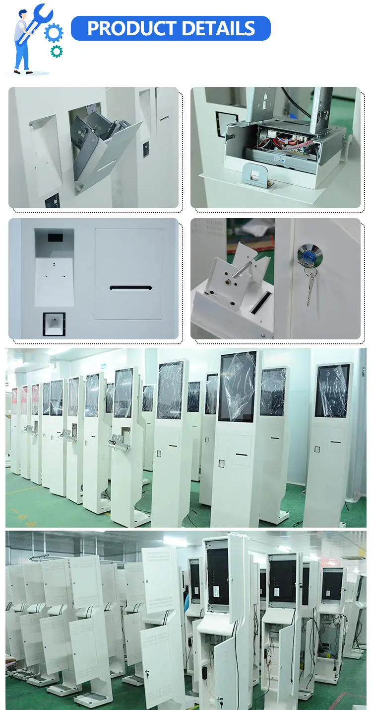 21.5 Inch Touch Screen Self-Service cashless payment kiosk For Restaurant Order System