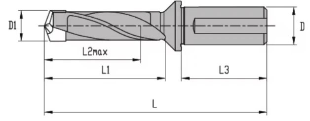 CNC Slice Lathe Tool Modular Dril Powder Metallurgy HSS High Speed Steel Metalworking
