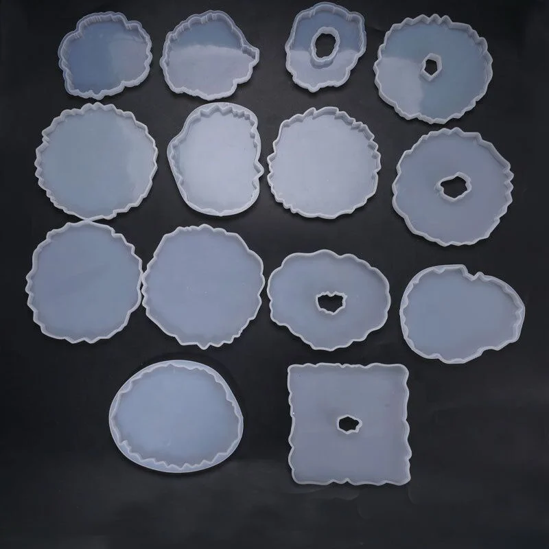 Different Shape Silicone Resin coaster Mold Table Decoration Mold epoxy resin mold set