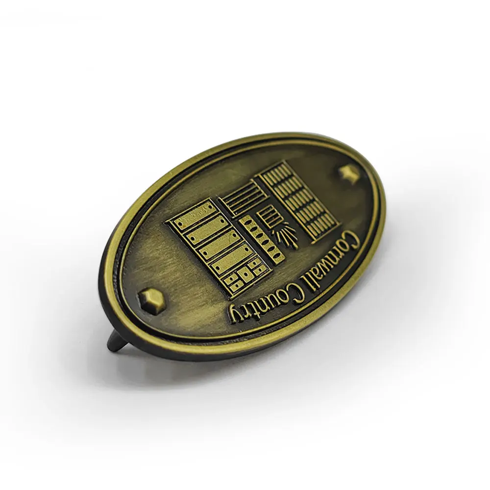Competitive price durable embossed aluminum metal logo nameplate badge