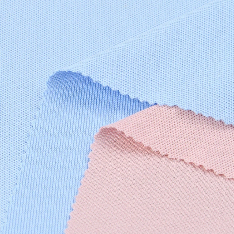 215gsm bird eyes mesh knit 100% cotton pique jersey fabric pique for men polo t shirts